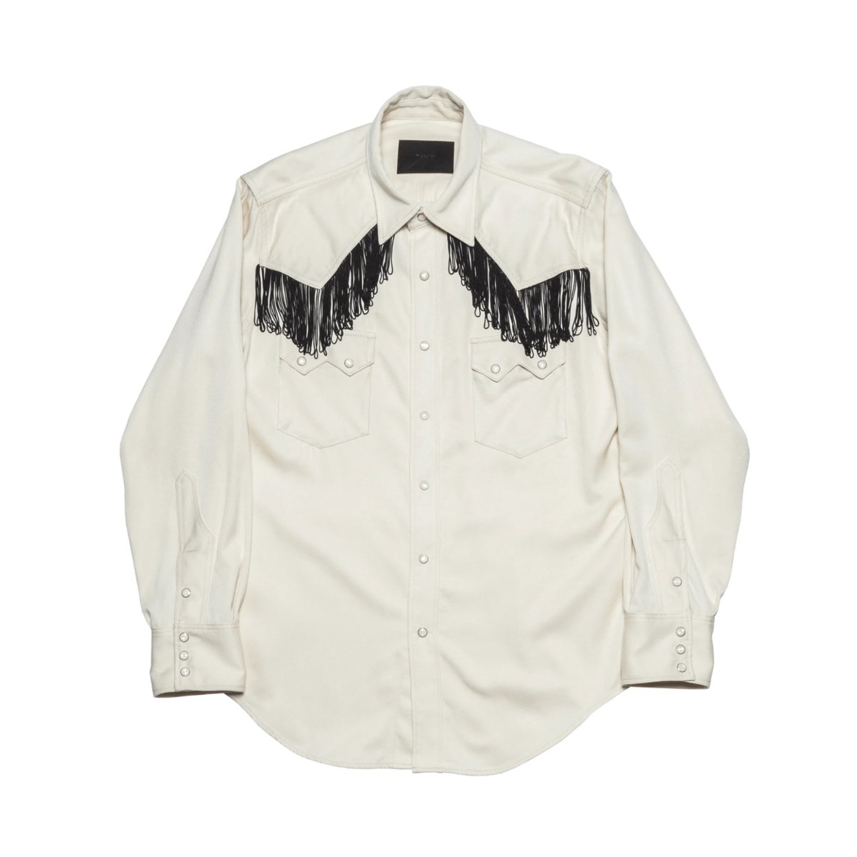 The Letters : FRINGE WESTERN SHIRT - RAYON GABA The Letters : FRINGE WESTERN SHIRT - RAYON GABA
