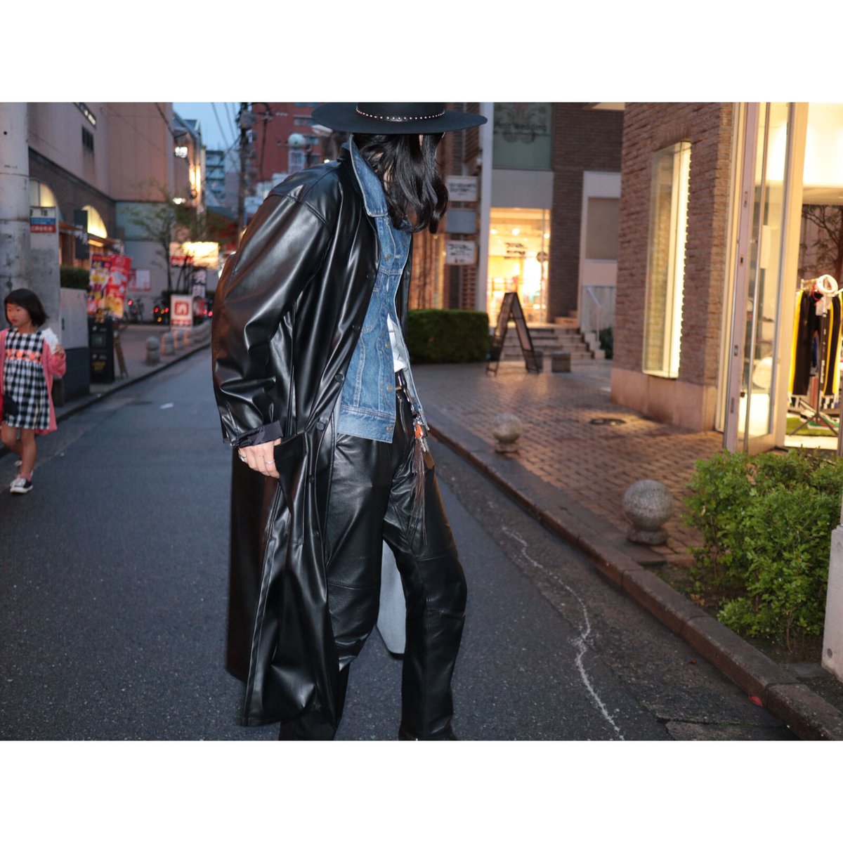 JUHA:SYNTHETIC LEATHER LONG COAT | BIRTH DAY