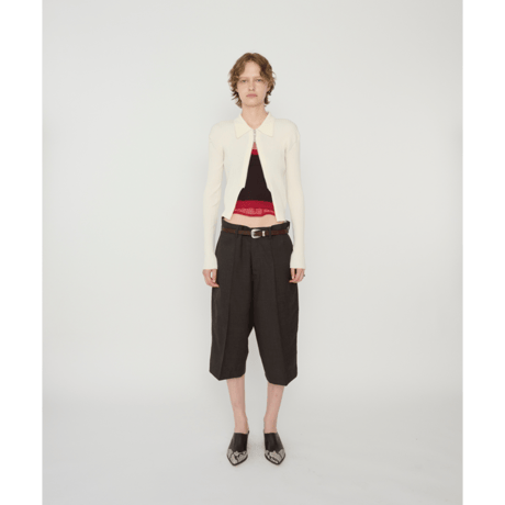 JOHN MASON SMITH / JANE SMITH : WOOL TROPICAL SHORT TROUSER