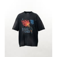 KAMIYA : "REAL TORCH" Distressed Pocket T-shirt