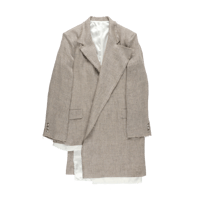 sulvam : Linen Asymmetry Jacket