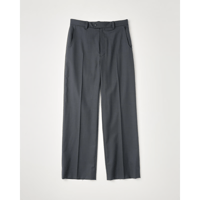NAME. : WOOL CALM SKIN STRAIGHT TROUSERS  DELTA SHAPE