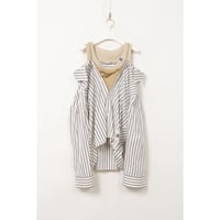 Maison MIHARA YASUHIRO : LAYERED STRIPE SHIRTS