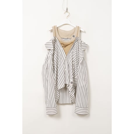 Maison MIHARA YASUHIRO : LAYERED STRIPE SHIRTS