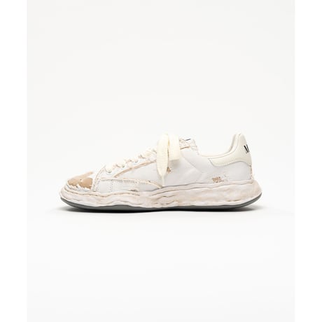 Maison MIHARA YASUHIRO :"CHARLES" OG Sole Ripped Overdye Canvas Low-top Sneaker