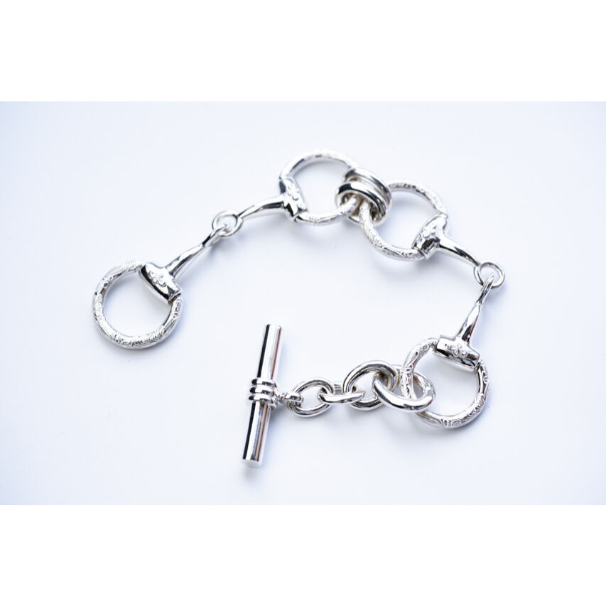 Silver 800 vintage horse bit Bracelet