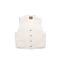 The Letters : CHONCHO VEST -BLANCKET LINEN WOOL-