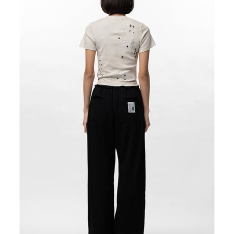 Maison MIHARA YASUHIRO : Embellished Sticker Mini T-shirt