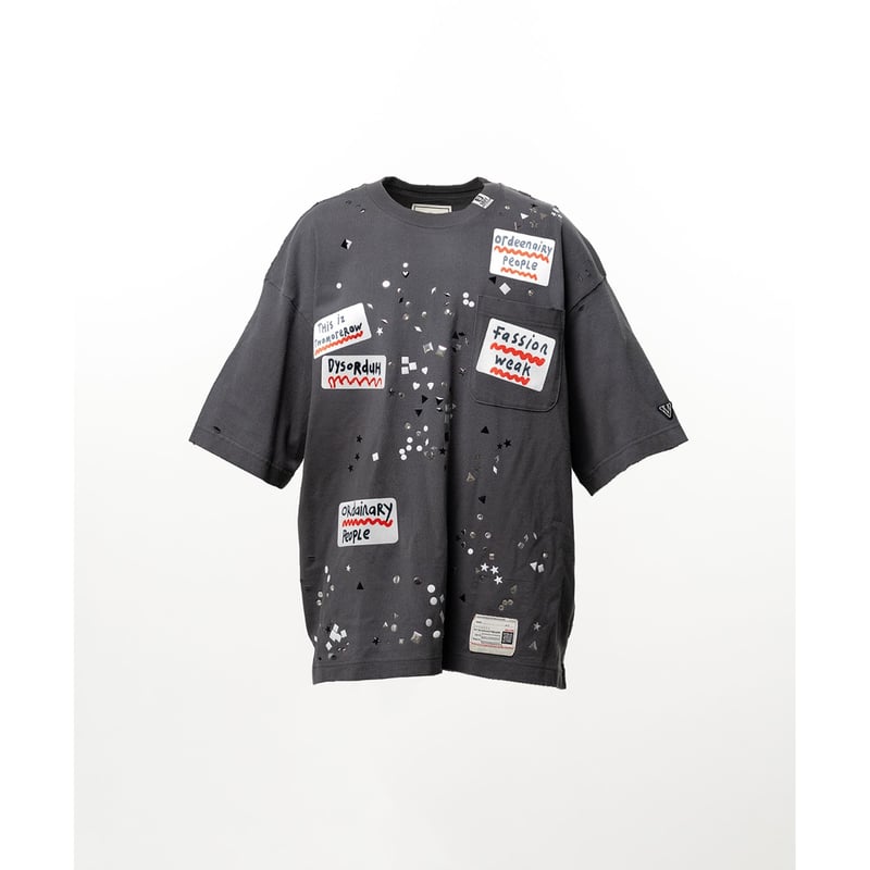 Maison MIHARA YASUHIRO : Embellished Sticker T-