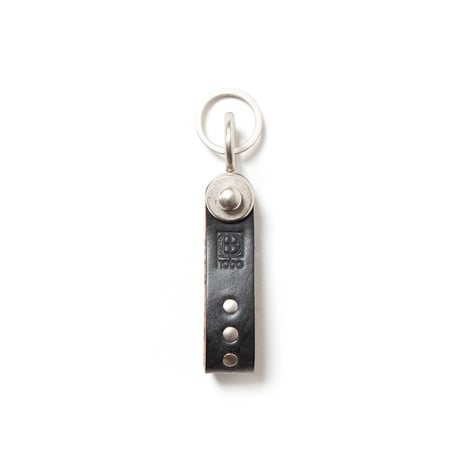 hobo : STUDDED KEY RING OILED COW LEATHER