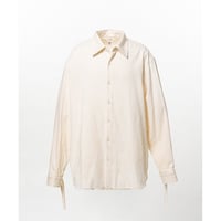 KAMIYA : Ash Fade Drawstring Cuff Shirt