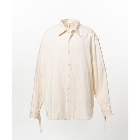 KAMIYA : Ash Fade Drawstring Cuff Shirt