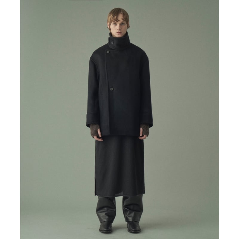 JUHA : BEAVER MELTON STAND COLLAR COAT | BIRTH DAY