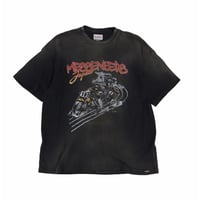 KAMIYA : ″Motorbike Messengers″ Distressed T-shirt