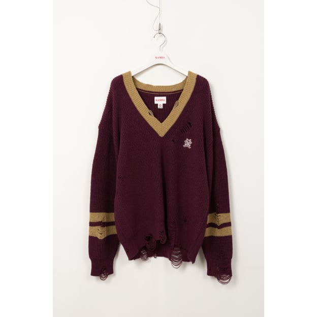 お*め様 【懇願・大出血】KAMIYA School V-neck Sweate KAMIYA : SCHOOL V-NECK SWEATER | BIRTH DAY