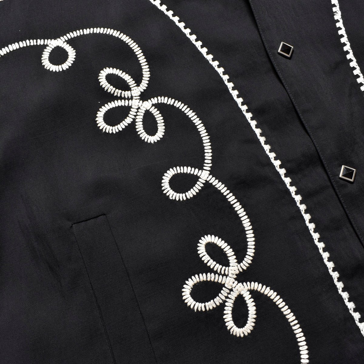 MINEDENIM : Arabesque Embroidery Western Jacket