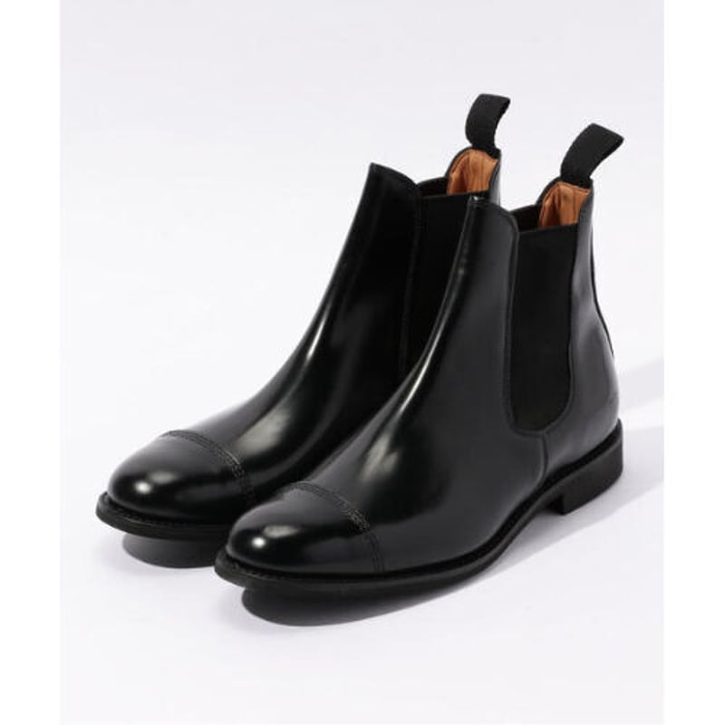 靴 SANDERS Military Cap Toe Chelsea Sanders 1619B Military Cap Toe Short Chelsea Black