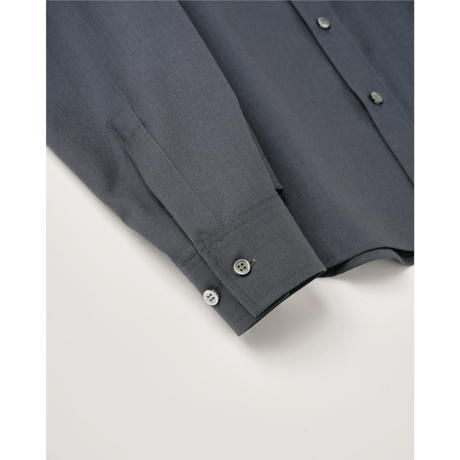 NAME. : WOOL CALM SKIN WIDE SHIRT : CUT-OFF