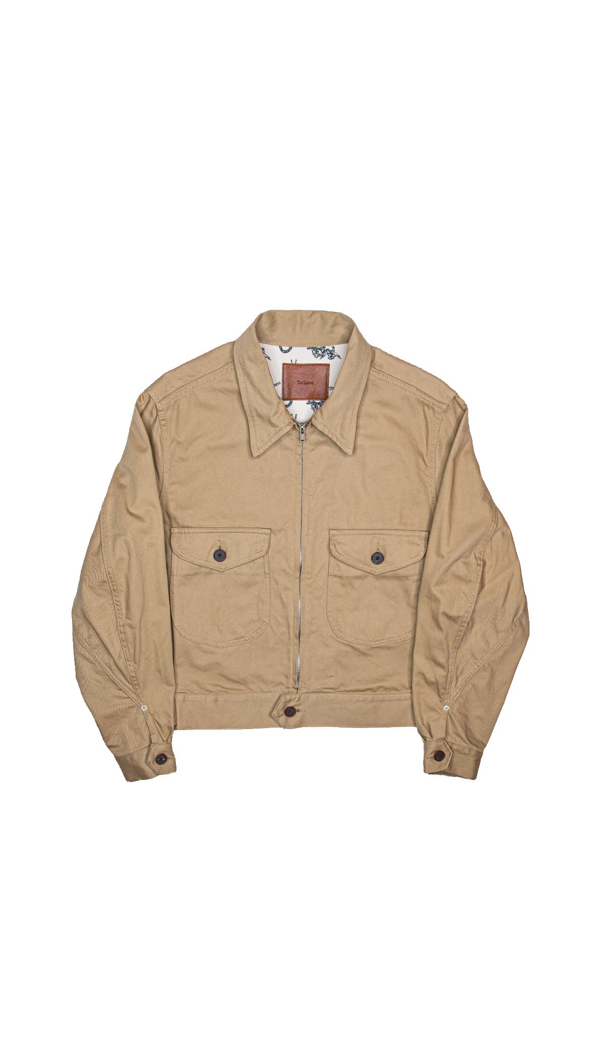 The Letters : WORKERS SHORT ZIP JACKET -COTTON