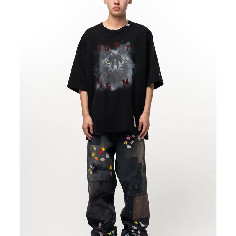 A*✩様 24ss Maison mihara yasuhirotシャツ Cat Maison MIHARA YASUHIRO : Cat Printed T-shirt |