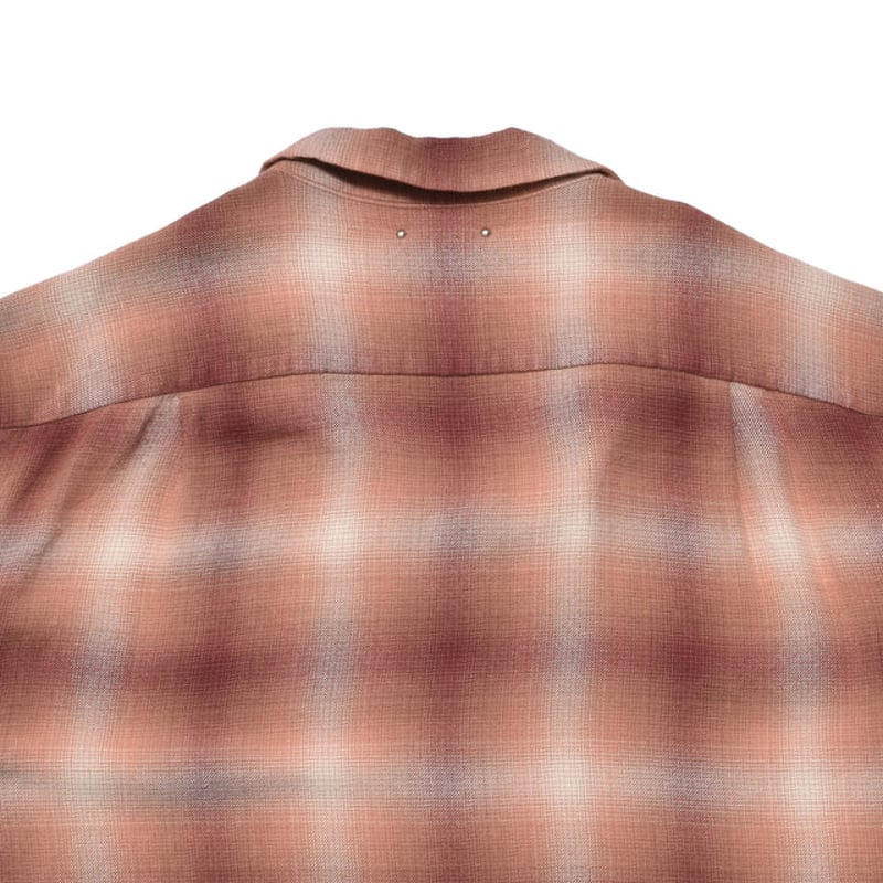 MINEDENIM : R.Flannel Ombre Open Collar SH | BI