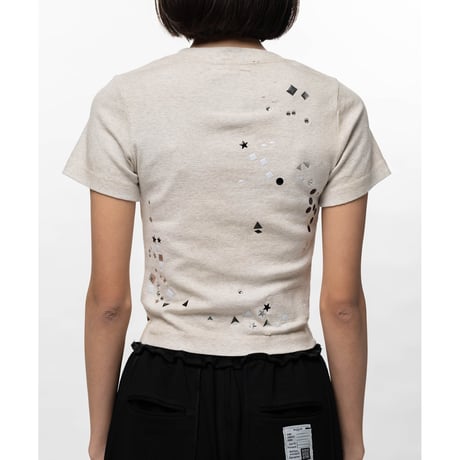 Maison MIHARA YASUHIRO : Embellished Sticker Mini T-shirt