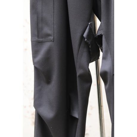 sulvam : Gabardine Cargo Bontage Pants