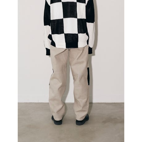JOHN MASON SMITH : BAGGY TAPERD 5 POCKET PANTS