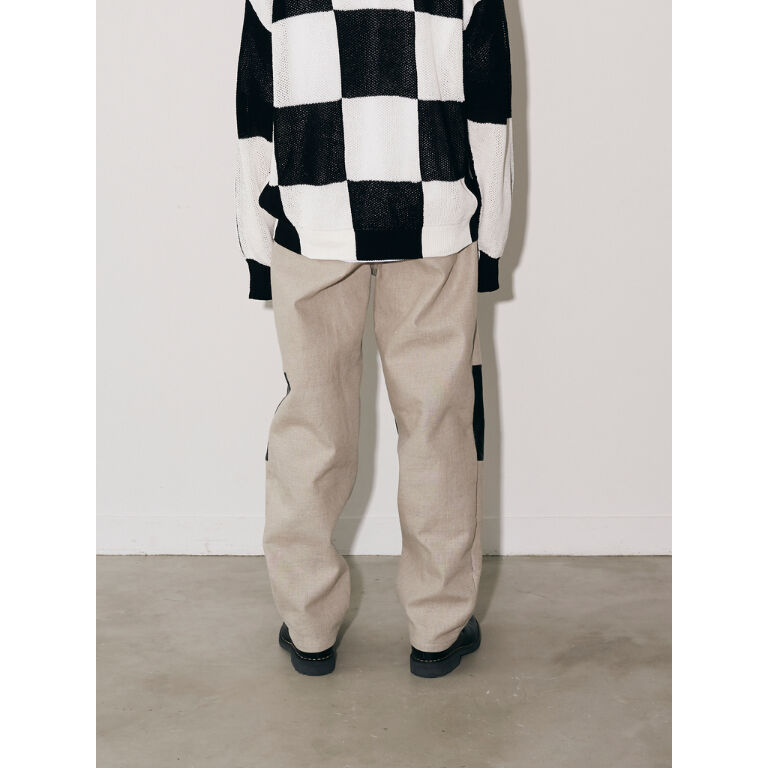 JOHN MASON SMITH : BAGGY TAPERD 5 POCKET PANTS