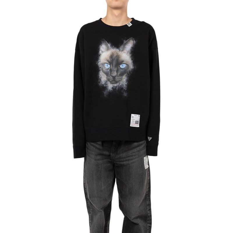Maison MIHARA YASUHIRO : CAT PRINTED SWEAT SHIR Maison MIHARA YASUHIRO : CAT PRINTED SWEAT SHIR
