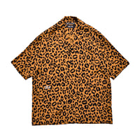 WIND AND SEA×MINEDENIM ：Lips Leopard Print Open Collar SH