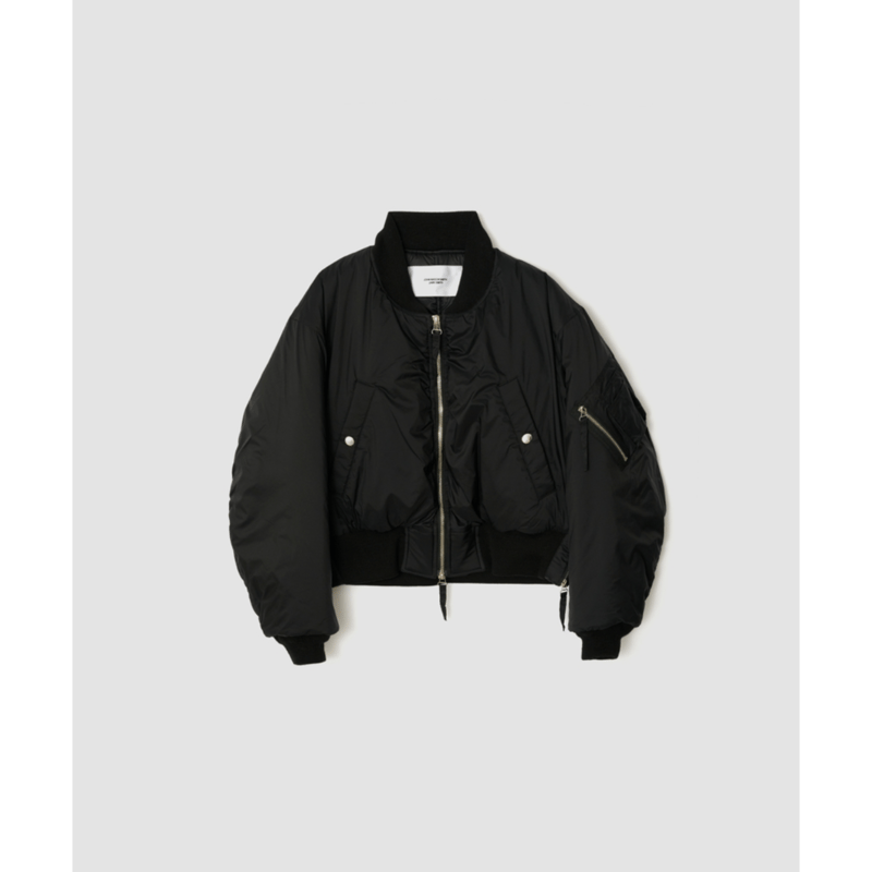 ジャケット・アウター JANE SMITH / NYLON  SHORT JACKET  BLACK JANE SMITH / NYLON SHORT JACKET BLACK