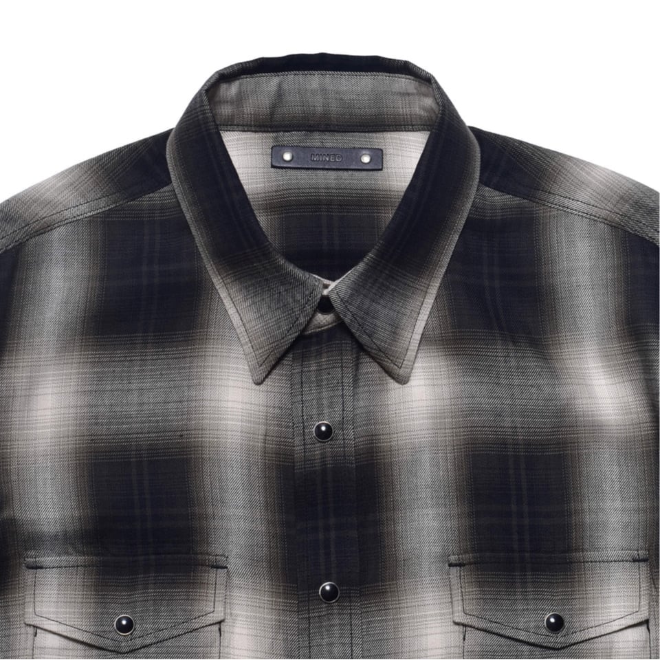 MINEDENIM : R.Plaid Western SH | BIRTH DAY