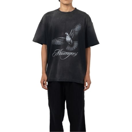KAMIYA : "Messenger Pigeon” Distressed T-shirt