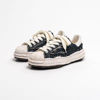 Maison MIHARA YASUHIRO : "BLAKEY" OG Sole Ripped Overdye Canvas Low-top Sneaker