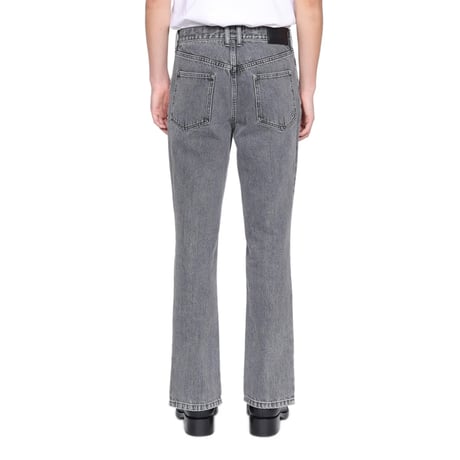 JOHN LAWRENCE SULLIVAN : WASHED DENIM ZIPPED PANTS