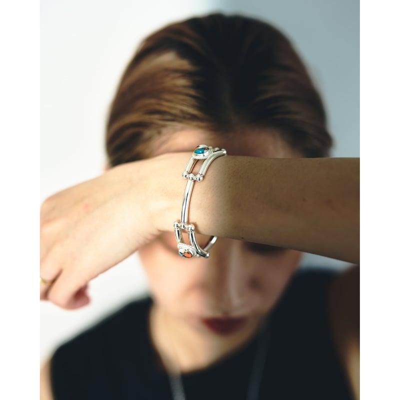 WAKAN SILVER SMITH : BN-094 Beastplate Bangle (