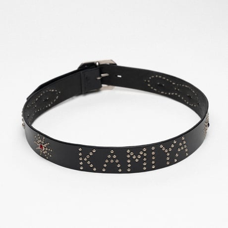 "HTCXX × KAMIYA" : Studded Leather Belt
