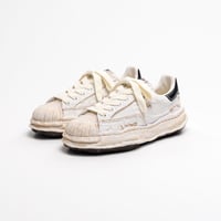 Maison MIHARA YASUHIRO :"BLAKEY" OG Sole Ripped Overdye Canvas Low-top Sneaker