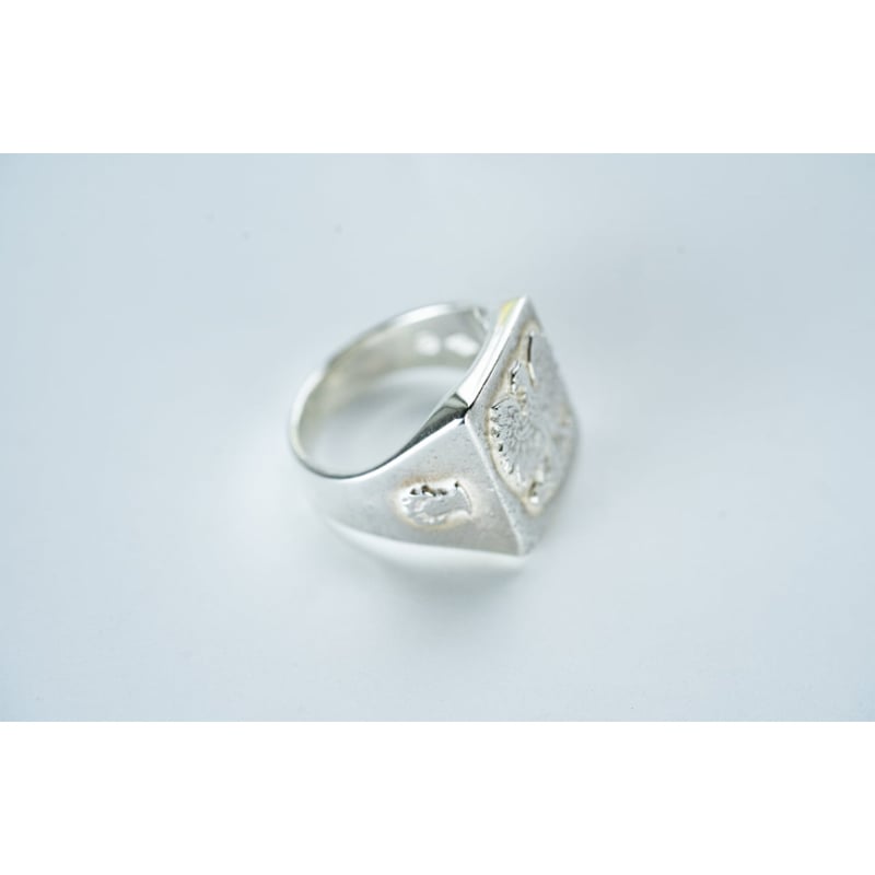 WAKAN SILVER SMITH : R-092 レクタングルシグネットリング WAKAN SILVER SMITH : R-092 レクタングルシグネットリング