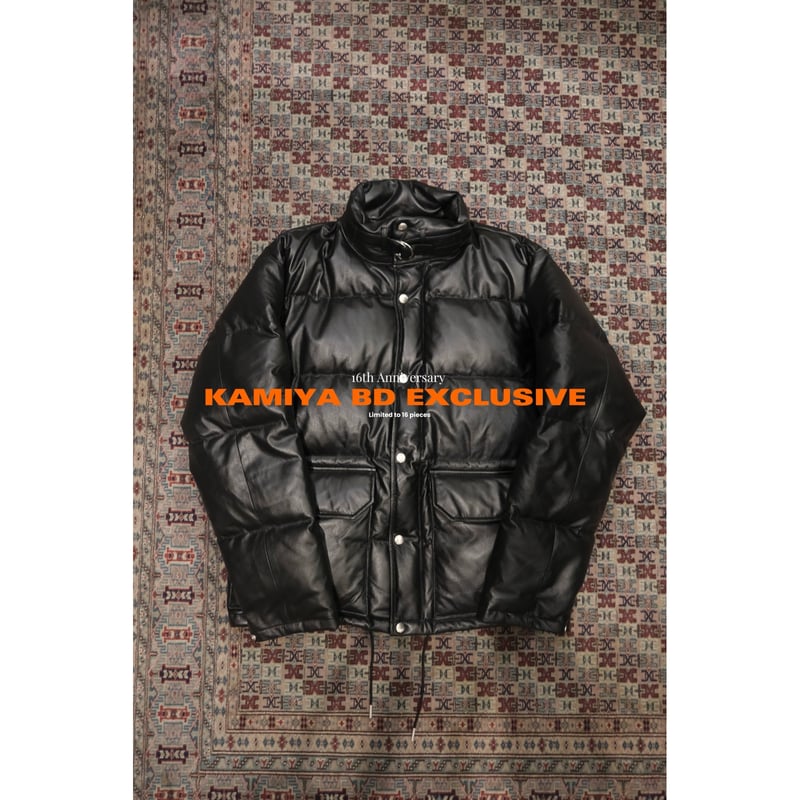 予約デポジット】KAMIYA : BD Exclusive Leather Down Jac
