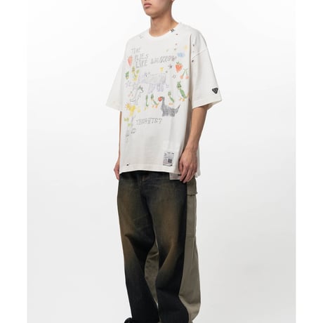 Maison MIHARA YASUHIRO : Kids Doodle Printed T-shirt