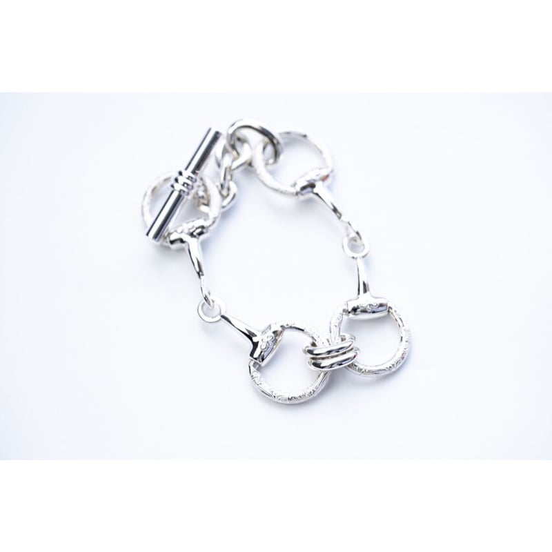 アクセサリー Silver 800 vintage horse bit Bracelet WAKAN SILVER SMITH : BN-080 Horse bit bracelet