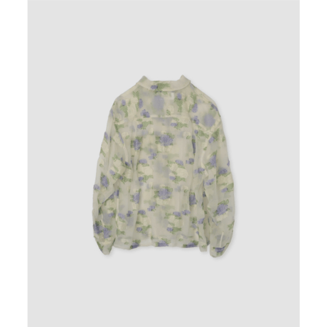 JOHN MASON SMITH / JANE SMITH : FLOWER JACQUARD OPEN COLLAR SHIRT