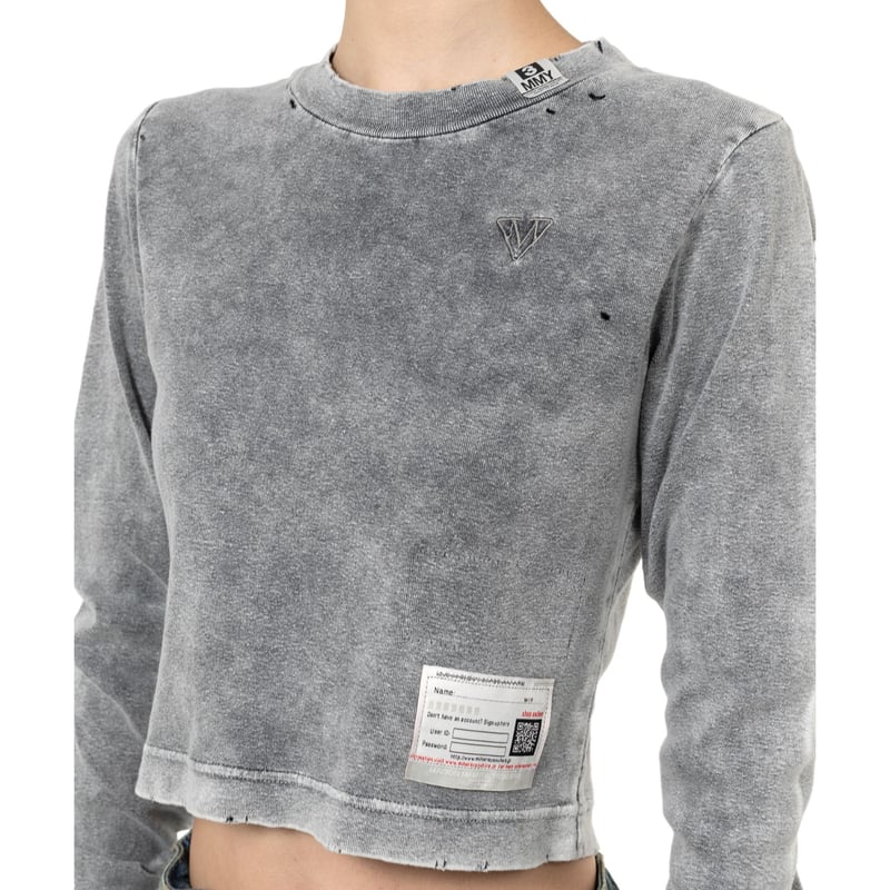 Maison MIHARA YASUHIRO : Bleached Cropped Long