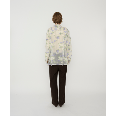 JOHN MASON SMITH / JANE SMITH : FLOWER JACQUARD OPEN COLLAR SHIRT