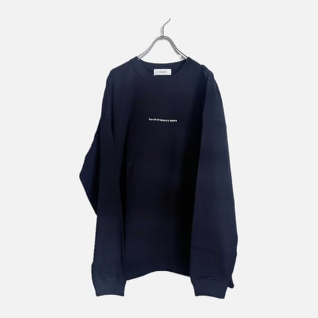 WELLDER : Crew Neck Long Sleeve T-shirt