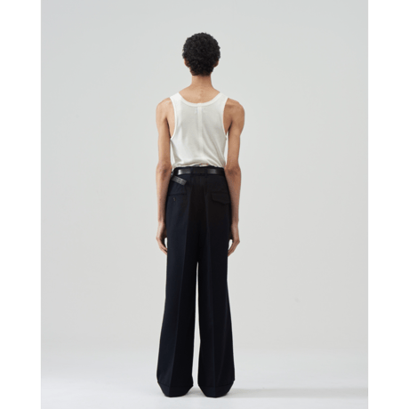 BED j.w FORD : COTTON SILK PILLING WIDE TROUSERS