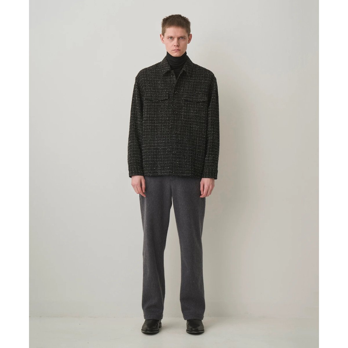 JUHA FANCY TWEED NO-COLLAR JACKET 25AW 4