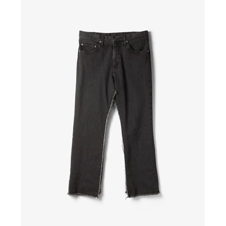 Name. : WASHED TWO SIDES DENIM FLARE PANTS